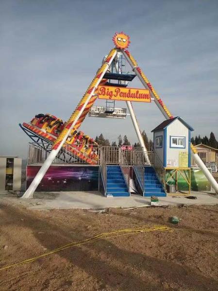 Safe Pirate Ship Amusement Park Ride Pirate Boat Ride 3.5m Height 12CBM Volume