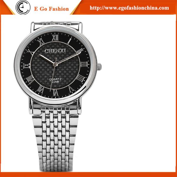 026B Stainless Steel Watch Unisex Office Lady Watch Black White Business Watch Quartz New