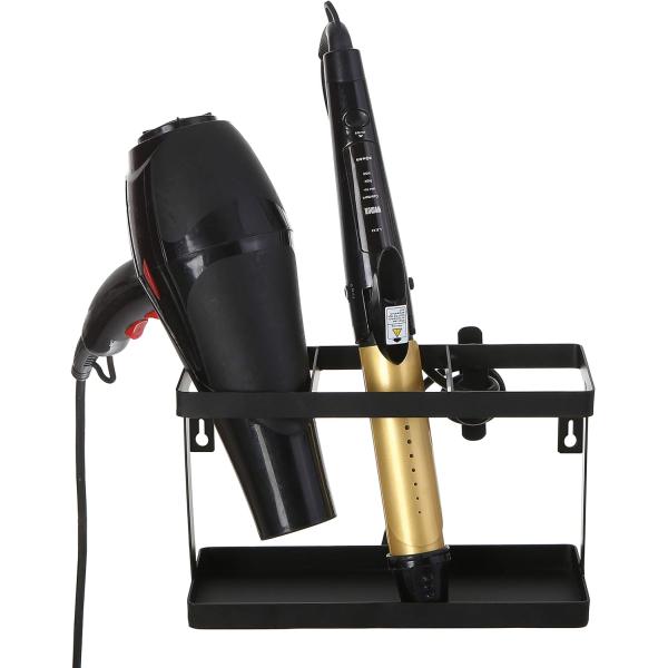 Удобный организатор стола для инструментов для стрижки волос Черный металлический настенный кассир