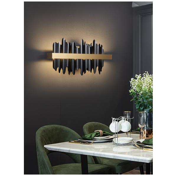 Modern led wall sconce light gold/black bedroom living room luxury wall light（WH-OR-67)