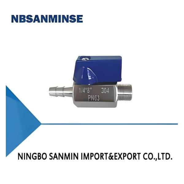 Ball Valve 1/8'' 1/4'' 3/8'' 1/2'' 3/4'' Inch Mini Pneumatic Air Valve M/M ss304 ss316