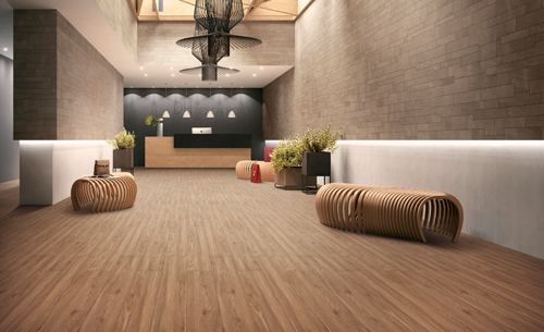600x1200mm Indoor Porcelain Tiles Dark Brown Wooden Tile Flooring Board