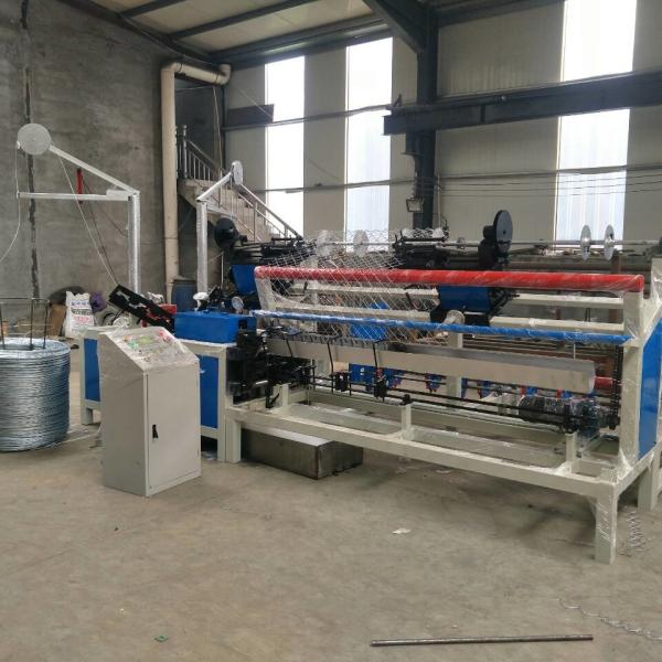 3m width Fully-Automatic double wire feeding PLC Chain Link Fence Machine