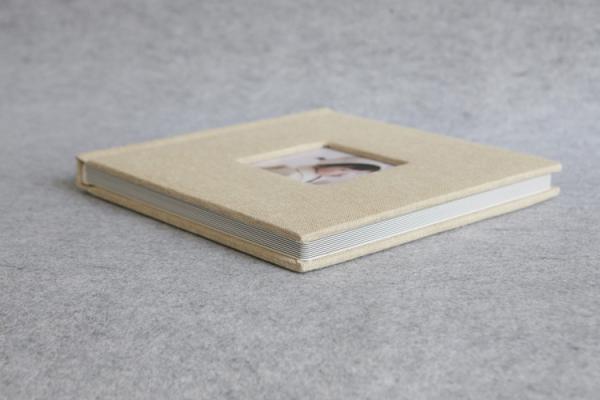12x12 Large Baby / Friends Fabric Covered Photo Album With Stain Resistant Inner Page
