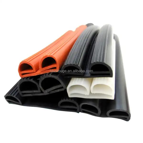 Профиль из черной резины для стеклянных дверей Жесткость резиновой уплотнительной ленты 65 ± 5 / настраиваемая