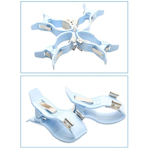 All Resting ECG Recommended Children Limb Clamp Suction Electrodes Alcohol Disinfecting Blue OEM 3.0MM/4MM DIN Plug Banana Class