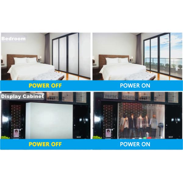 Anti Ultraviolet Office Smart Glass Remote Control PDLC Privacy Tempered Glass PDLC Switchable Glass Film Easy Cleaning