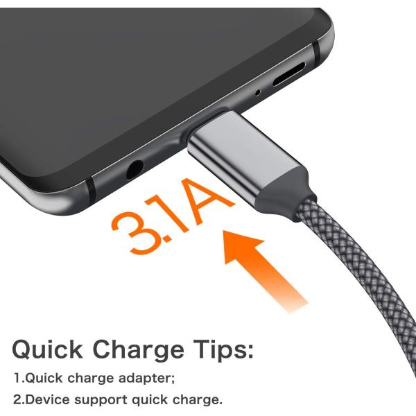 Заплетенный прямой тип кабеля c USB для того чтобы напечатать мужчины для ODM OEM мобильного телефона поручая