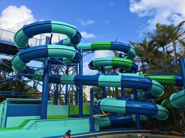 ODM Guangdong Dapeng Amusement Technology Co Ltd Park Pool Games Ride Kid Playground Fiberglass Water Slide