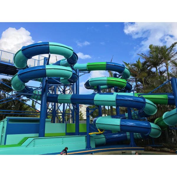 Outdoor Water Playground Equipment Kids Games Fiberglass Slide