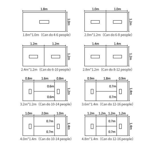 Цвет дуба таблицы конференц-зала доски меламина офисной мебели глубокий + дуба света