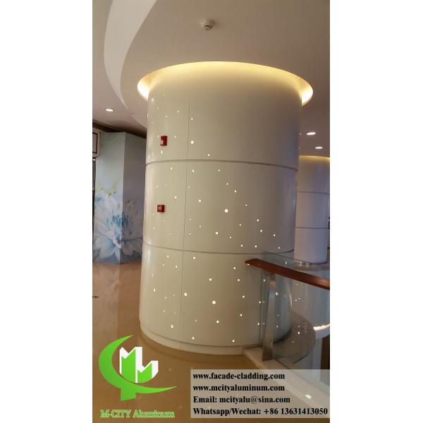 Paneles de revestimiento de aluminio hiperbólico Paneles metálicos de doble forma curva