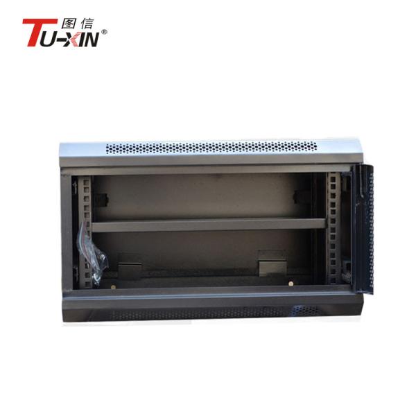 Dustproof 4u Rack Cabinet Compatible , Universal  Wall Mounted Comms Cabinet with glass door in CIXI