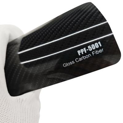 PPF-5001 Película de Proteção de Tinta de Fibra de Carbono Brilhante PPF 8mil Proteção de Tinta