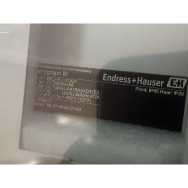 Endress+Hauser RSG45-1JKV00 | Memograph M Data Logger & Energy Manager