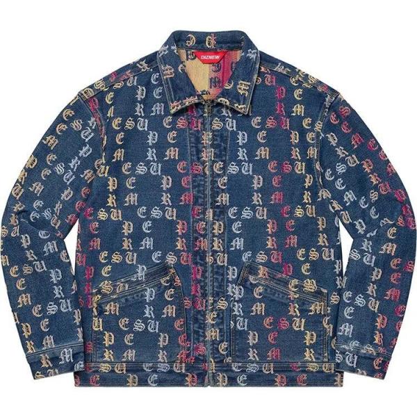 Loose Oversized Embroidered Denim Jackets Winter Custom Vintage