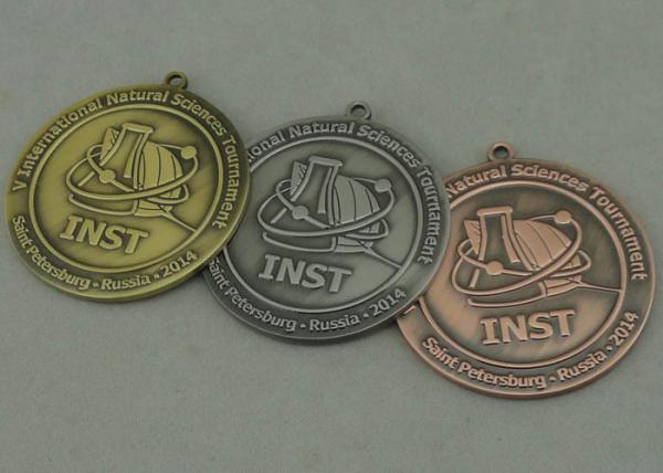 3.0 mm Thickness Custom Medal Awards , Saint-Petersburg Zinc Alloy Antique Medal