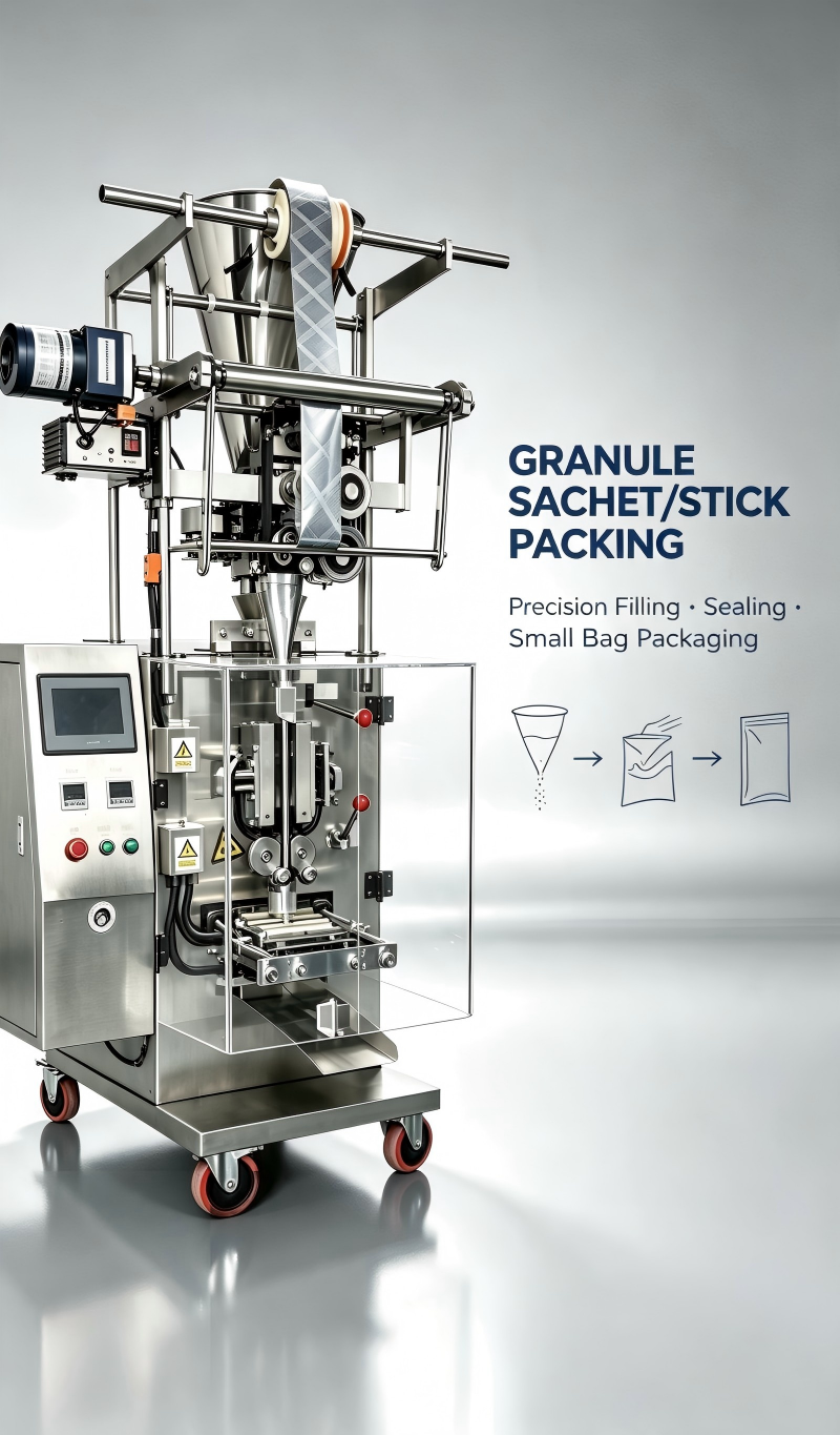 Auto Granule Stick Pack Packaging Machine Cup Dosing Packaging Lines In