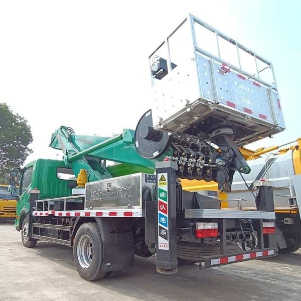 Hot-sale China Dongfeng New Diesel 33 m  Aerial Work Platform Self-Propelled Telescopic Booms Bucket Truck