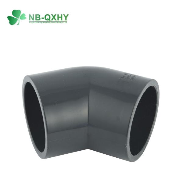 32mm 40mm PVC Pipe Fitting DIN Pn16 45 Degree Elbow for Water Supply Connection Usage