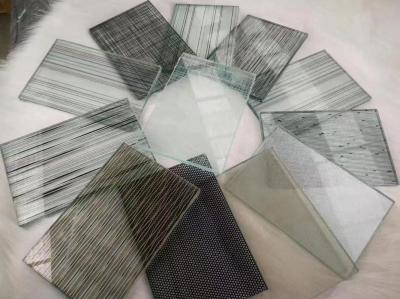 Transparent Rectangle Custom Glass UV Protection For Hollow Louvers