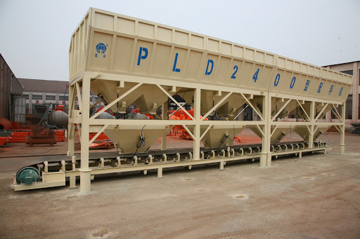 4x16m3 Storage Hopper PLD2400 1.6m/s Aggregate Batcher