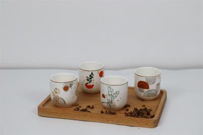 Mugs without handgrip in new bone china for home/office use ceramic coffee mugs for gift set