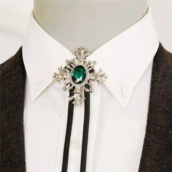 Red Diamond Collar Lapel Pin For Shirt Collar 5.2cm×5.8cm Size