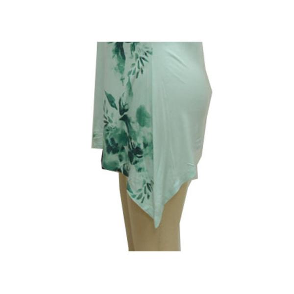 Fitness Casual Ladies Wear Short Sleeve Crew Neck T Shirt Big Flower Printing