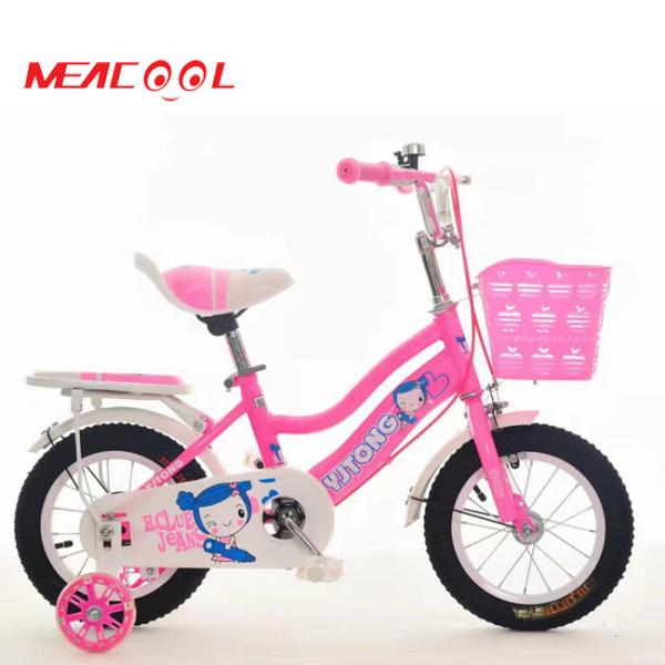 Fashionable Lightweight Kids Bike With Steel Carrier And Plastic Basket