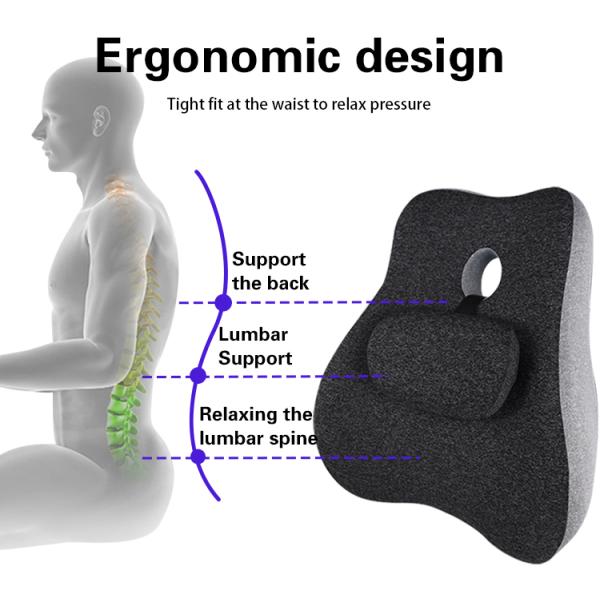 2023 Design Bus Driver Waist Backrest Cushion Made with Memory Foam and Customizable