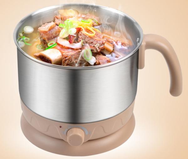 Mini 1.5L Capacity Multifunction Electric Pot Shut Off Automatically Safety Use