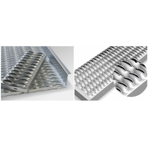Diamond Grip Strut Perforated Grating for Anti Slip Walkway Safety Plank Floor Stair Treads