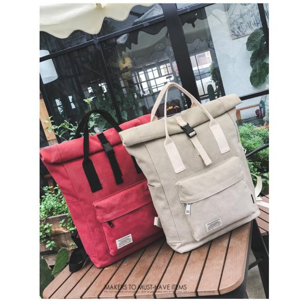 Produced and Hot sell the Handle of Canvas Backpack