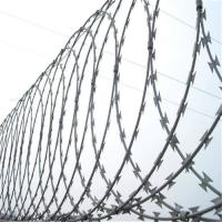 Anti-ferrugem Galvanização Barbed Razor Wire Fencing Mesh 450mm Diâmetro