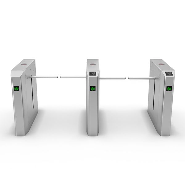 NFC Access Control Drop Arm Turnstile with 100W Power and 30 Person/Minute Flow Rate