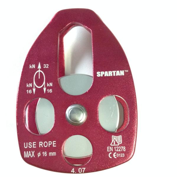 Aluminum Alloy Single Pulley Climb Swing Colorful Rope Pulley Block