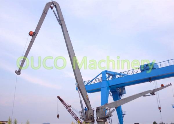 3T20M Knuckle Boom Marine Deck Crane For Sea Port