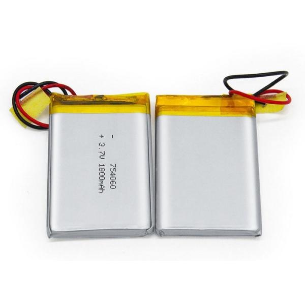 754060 3.7 V Lithium Polymer Battery 1800mAh Lipo Battery Single Cell with PCM