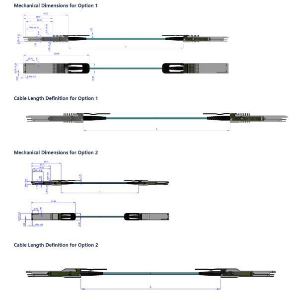Cabo feito sob encomenda do cabo MFS1S00-H030V Mellanox AOC dos cabos 25g AOC de Mellanox HDR