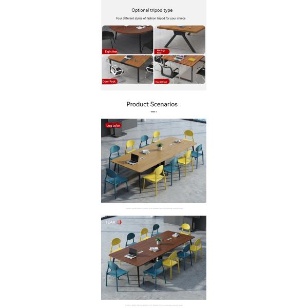 Office Furniture Conference Workbench Steel Frame Training Negotiation Table Set