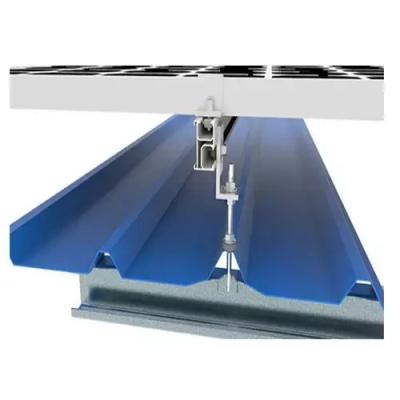 Carga de neve 1,4kn/m2 L Foot Solar Roof Mounting System Racking para telhado de metal de tamanho múltipla