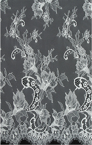 Green Environmental Protection  Eyelash Lace Fabric  for Wedding Dress