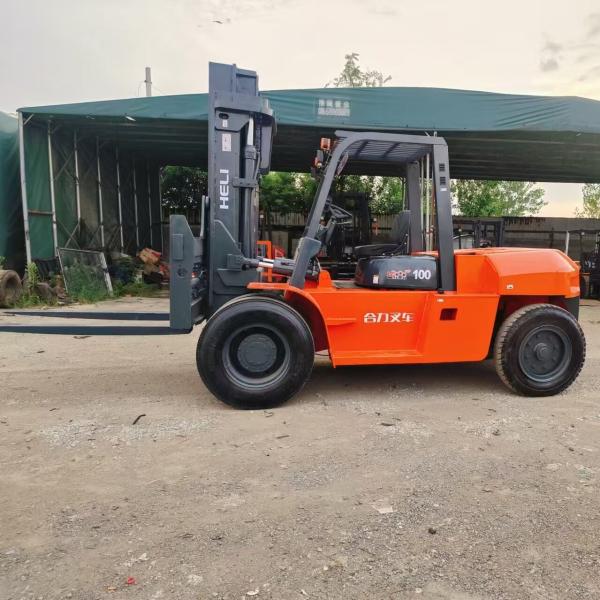 HELI CPCD100 FD100 10 tonnes élévateur à fourche diesel machine de levage utilisée HELI série H2000