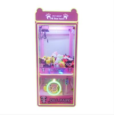 Dreamland amusement coin operated pink beautiful claw crane toys game machine for sale