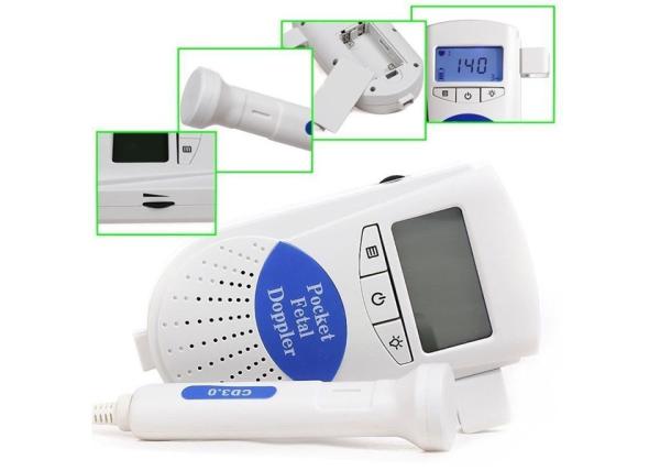 Sonoline B CE FDA Prenatal Fetal Doppler 3Mhz Probe Back light Home Use Pocket Heart Rate Monitor