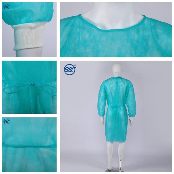 High Quality PP material Lightweight and Economical Disposable Isolation Gown