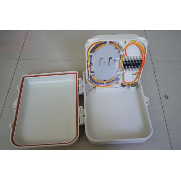 Wall Mounted 1x16 Cores Fiber Optic Drop Cable Terminal Box 16 Ports Fiber Distribution Box
