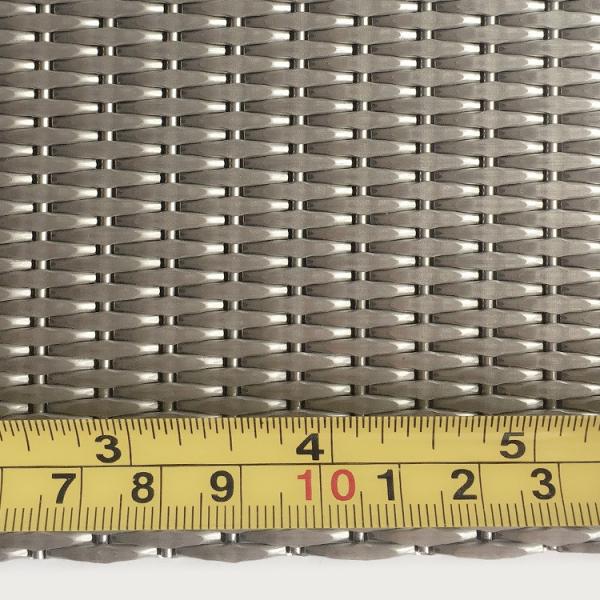2-6mm Silver Metallic Stainless Steel Decorative Wire Mesh Grilles For Modern Cabinet Doors