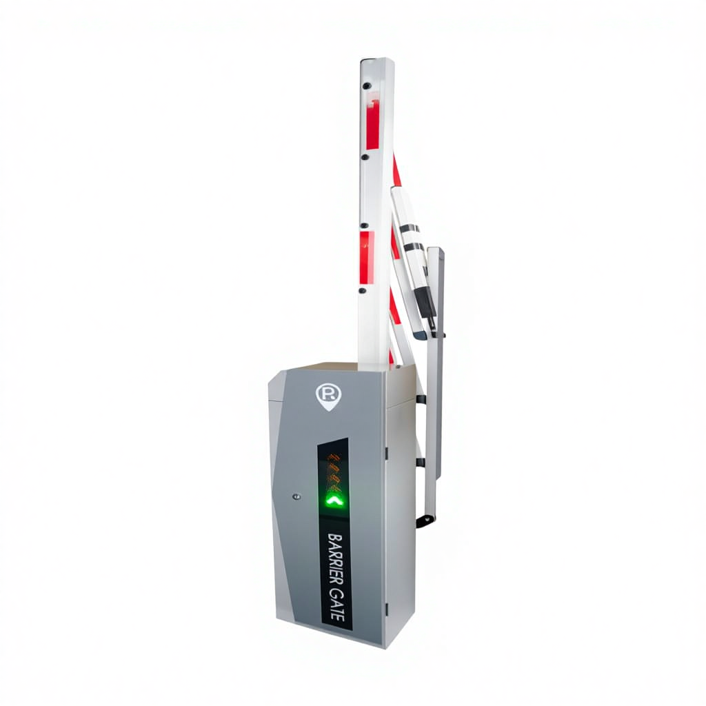Logo Customized Boom Barrier Gates DC AC Servo Motor Parking Barrier Gate With LPR System